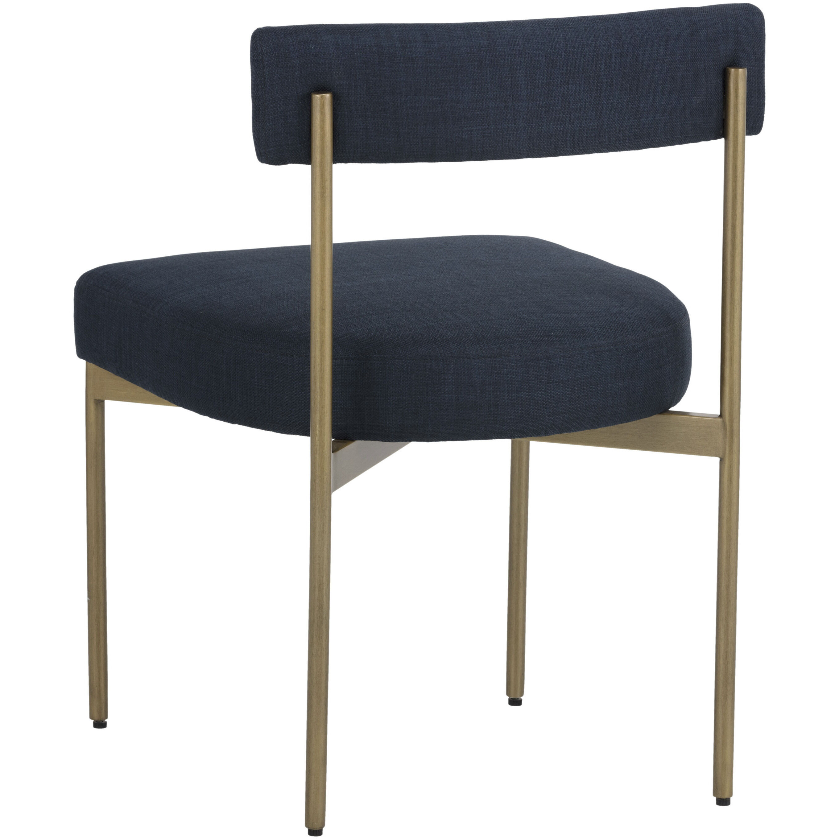 Seneca Antique Brass / Arena Navy Dining Chair, Set Of 2